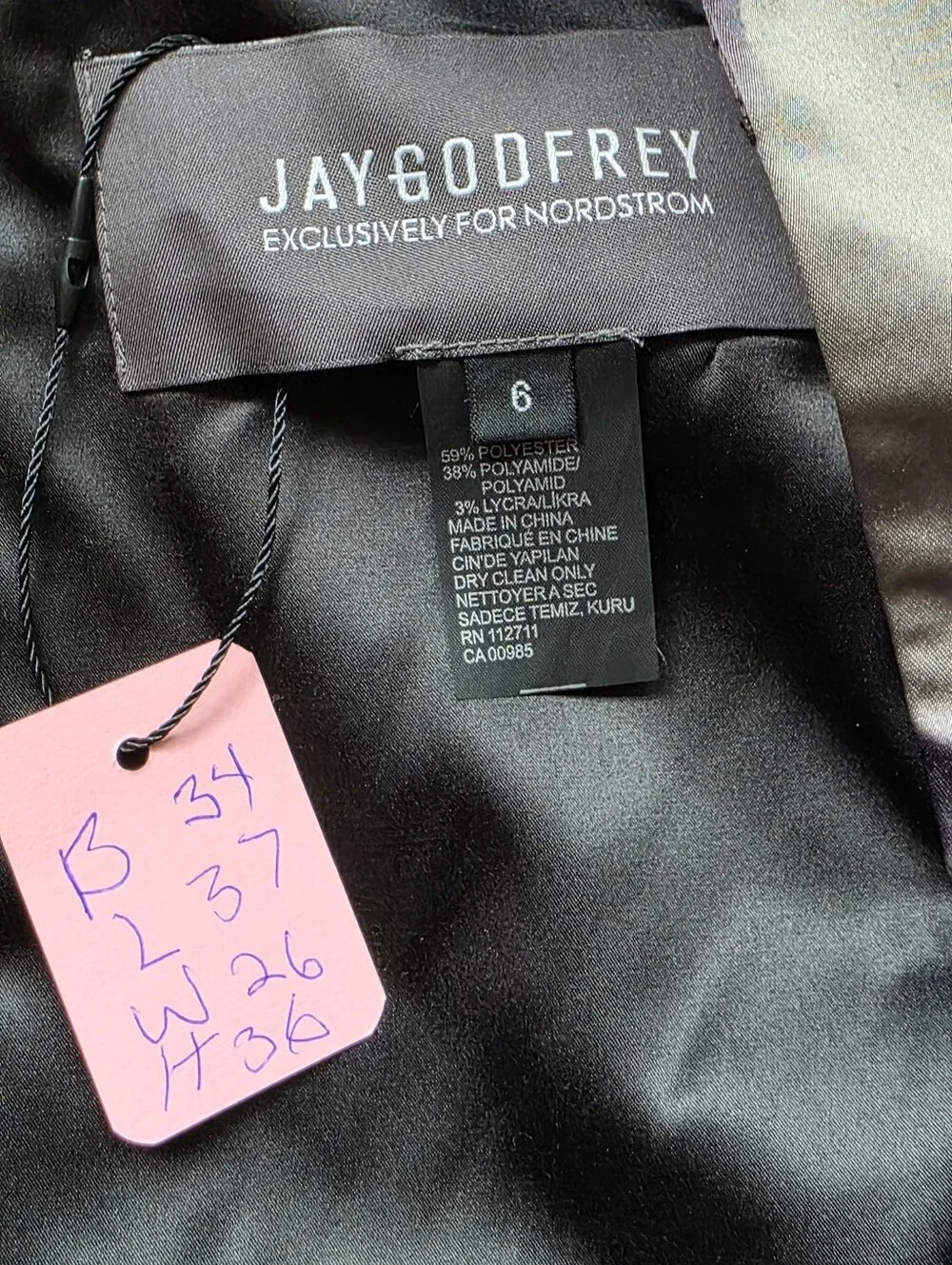 JAYGODFREY Olive Watercolor Sweetheart Mini Dress Size 6